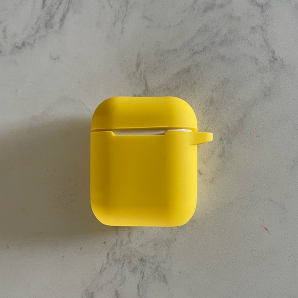 TWO PACK SILICONE FRENCH FRY YELLOW  AIRPODS CASE - Picture 7 of 9